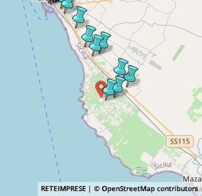 Mappa PF9Q+VP, 91020 Petrosino TP, Italia (6.612)