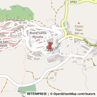 Mappa Via Libertà, 18, 90038 Prizzi, Palermo (Sicilia)