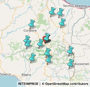 Mappa Discesa dei Carmelitani, 90038 Prizzi PA, Italia (13.96867)