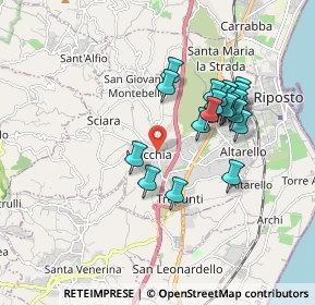 Mappa Via Emanuele Filiberto, 95014 Giarre CT, Italia (1.8145)