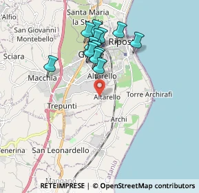 Mappa Strada XVII Altarello S.Leonardello, 95014 Giarre CT, Italia (1.84071)