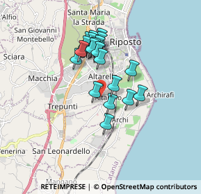 Mappa Strada XVII Altarello S.Leonardello, 95014 Giarre CT, Italia (1.533)