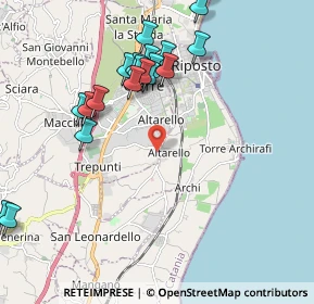 Mappa Strada XVII Altarello S.Leonardello, 95014 Giarre CT, Italia (2.5195)