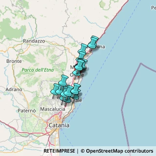 Mappa Via Alcide De Gasperi, 95018 Riposto CT, Italia (9.454)
