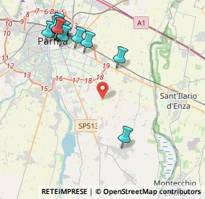 Mappa Stradello fortunato de pero, 43123 Parma PR, Italia (5.24688)