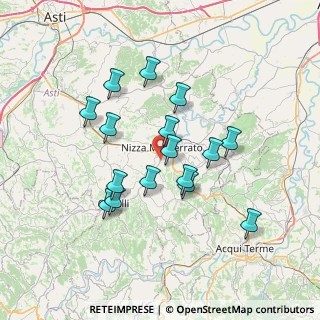 Mappa Strada Canelli, 14049 Nizza Monferrato AT, Italia (6.39438)