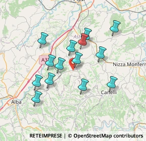 Mappa SP 23, 14055 Boglietto AT, Italia (6.51357)