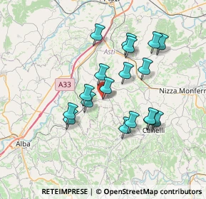Mappa SP 23, 14055 Boglietto AT, Italia (6.42167)