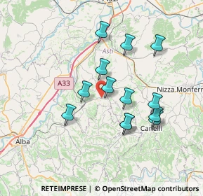 Mappa SP 23, 14055 Boglietto AT, Italia (6.42385)