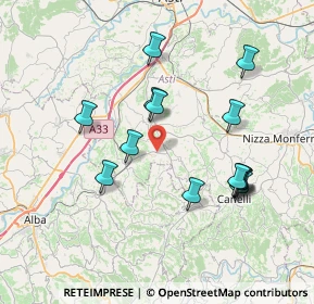 Mappa SP 23, 14055 Boglietto AT, Italia (7.38)