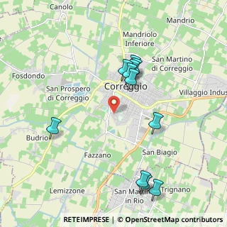 Mappa Via Luciano Tondelli, 42015 Correggio RE, Italia (2.02)
