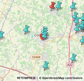 Mappa Via Cuneo, 42015 Correggio RE, Italia (6.0085)