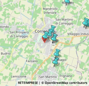 Mappa Via Cuneo, 42015 Correggio RE, Italia (2.07455)