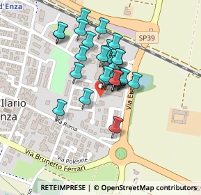 Mappa Via Roberto Rossellini, 42049 Sant'Ilario d'Enza RE, Italia (0.14483)