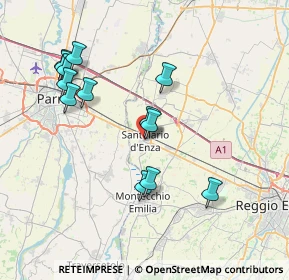 Mappa Via Costituzione, 42049 Sant'Ilario d'Enza RE, Italia (7.63846)