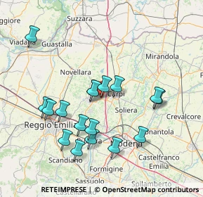 Mappa Via Europa, 42015 Correggio RE, Italia (14.67118)