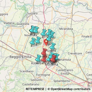Mappa Via Montecassino, 41012 Carpi MO, Italia (10.956)
