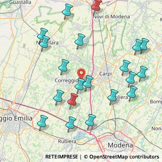 Mappa Via del Lavoro, 42015 Correggio RE, Italia (9.7515)