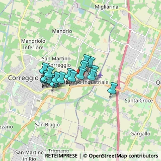 Mappa Via del Lavoro, 42015 Correggio RE, Italia (1.234)