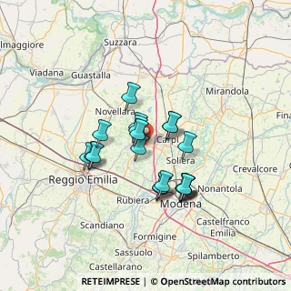 Mappa Via del Lavoro, 42015 Correggio RE, Italia (11.0035)