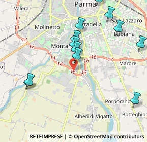 Mappa Tangenziale Sud, 43126 Parma PR, Italia (2.33167)