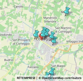 Mappa Via Fratelli Cervi, 42015 Correggio RE, Italia (1.69)