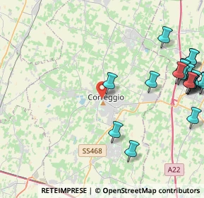 Mappa Via Fratelli Cervi, 42015 Correggio RE, Italia (5.919)