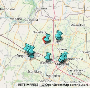 Mappa Via Fratelli Cervi, 42015 Correggio RE, Italia (12.055)