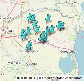 Mappa 44027 Migliarino FE, Italia (10.0625)