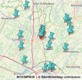 Mappa Via Vincenzo Gioberti, 41012 Carpi MO, Italia (8.134)