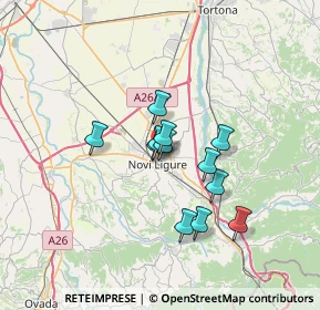 Mappa Via Isonzo, 15067 Novi Ligure AL, Italia (4.94667)