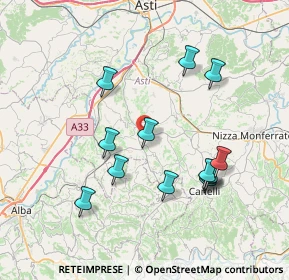 Mappa Strada Balau, 14055 Boglietto AT, Italia (7.44846)