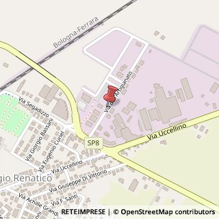Mappa Via dell'Artigianato,  17, 44028 Poggio Renatico, Ferrara (Emilia Romagna)