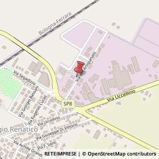 Mappa Via dell'Artigianato, 30, 44028 Poggio Renatico, Ferrara (Emilia Romagna)