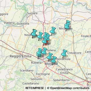 Mappa Via Fosse Ardeatine, 41012 Carpi MO, Italia (10.64067)