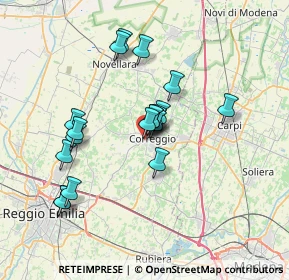 Mappa Via del Conventino, 42015 Correggio RE, Italia (6.21105)