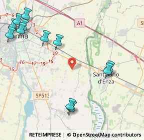 Mappa Strada Viazza di Martorano, 43123 Parma PR, Italia (5.66083)