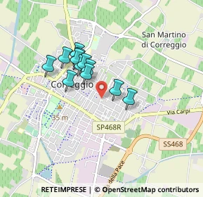 Mappa Via F. Timolini, 42015 Correggio RE, Italia (0.67167)