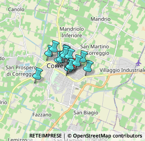 Mappa Via F. Timolini, 42015 Correggio RE, Italia (0.78333)