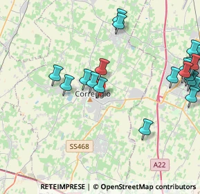 Mappa Via F. Timolini, 42015 Correggio RE, Italia (5.074)