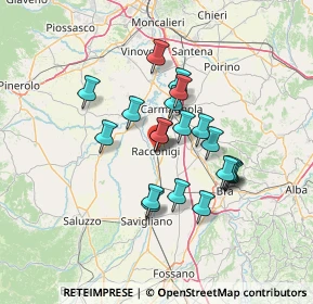 Mappa 12035 Racconigi CN, Italia (11.013)