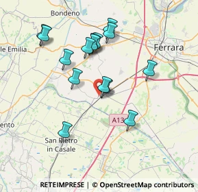 Mappa Via XX Settembre, 44028 Poggio Renatico FE, Italia (6.96733)