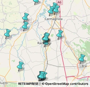 Mappa Via Principe Oddone, 12035 Racconigi CN, Italia (9.6385)