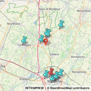 Mappa Via Calabria, 41012 Carpi MO, Italia (9.58364)