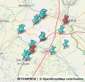 Mappa Via del Guercino, 44028 Poggio Renatico FE, Italia (7.122)