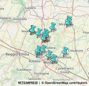 Mappa Via Belluno, 41012 Carpi MO, Italia (10.62533)