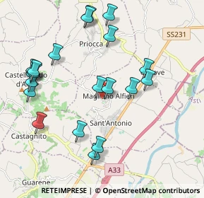 Mappa Via Asilo Alfieri, 12050 Magliano Alfieri CN, Italia (2.209)