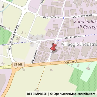 Mappa Via della Costituzione, 18, 42015 Correggio, Reggio nell'Emilia (Emilia Romagna)