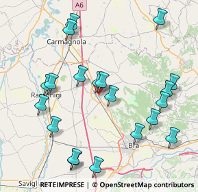 Mappa Via Vittorio Emanuele II, 12048 Sommariva del Bosco CN, Italia (9.072)