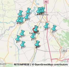 Mappa Piazza Andrea Burzio, 12035 Racconigi CN, Italia (6.88222)